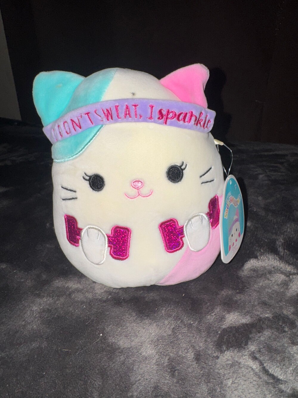 Original Squishmallows Peter Plush Toy Pastel Cat Pink Blue